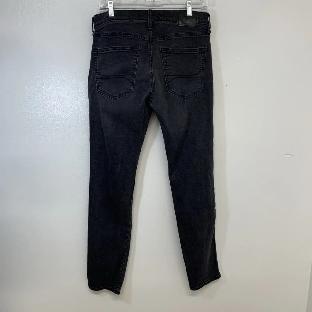 Hollister  Skinny Jeans Men  Advanced Stretch Black Fade‎ Distressed Fit 30x30